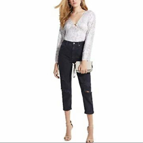 Guess NWT gray snake print body suite - Picture 7 of 16